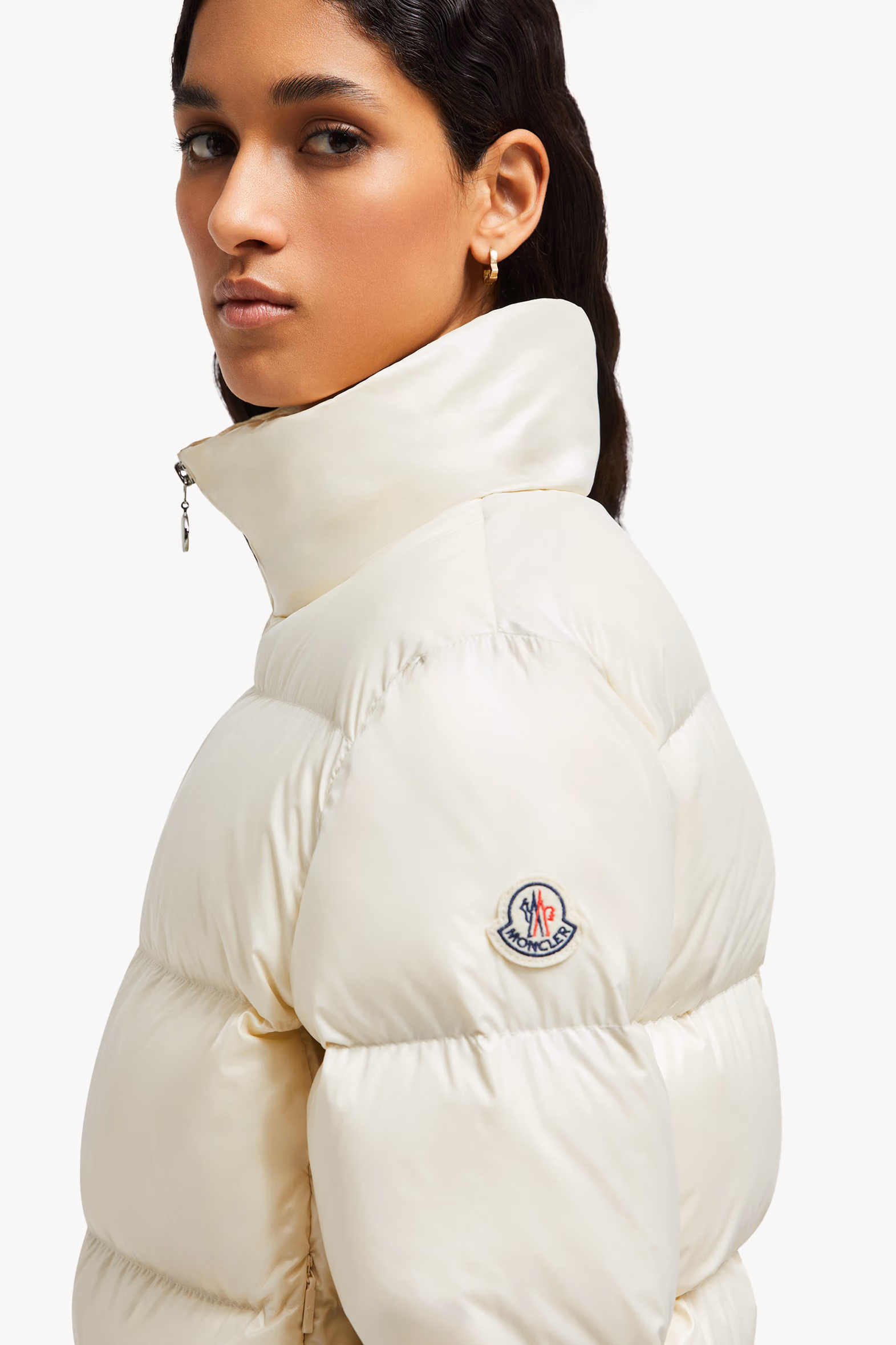 Abbadia Short Down Jacket Women Off White Moncler 4